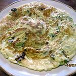 recette Omelette au blanc de poireaux