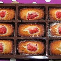 recette FINANCIERS A LA FRAISE