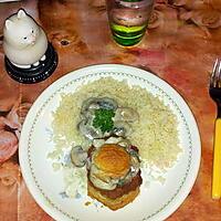 recette vol au vent aux champignons à la crème