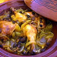 recette " Tajine de poulet aux oignons"...