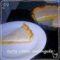 recette tarte citron meringuée