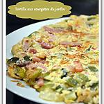 recette Tortilla aux courgettes du jardin