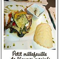 recette Petit millefeuille de légumes marinés