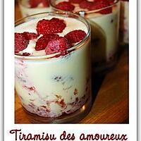 recette Tiramisu des amoureux