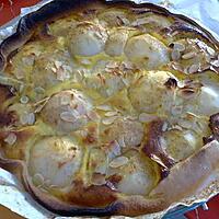 recette tarte aux poires et amandes