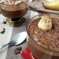 recette MOUSSE CHOCOLAT-POIRE Allégée