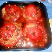 recette Tomates farcies,echine de porc,jambon,comté