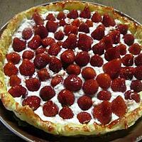 recette Tarte aux fraises à la crème Mascarpone.