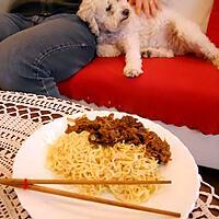 recette RAMEN A LA VIANDE HACHEE