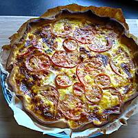 recette tarte au fromage de chèvre et tomates basilic