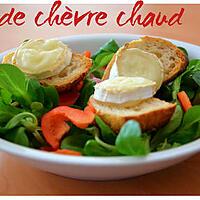 recette Salade chèvre chaud