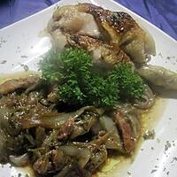 recette Poulet aux endives cuit à l'étouffé.