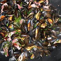 recette Moules au lard