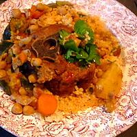 recette Couscous Tunisien au colier d'agneau.