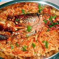 recette TAGLIATELLE  SUGO  ALL' ASTICE (HOMARD)