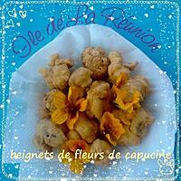 recette beignets de fleur de capucine