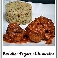 recette Boulettes d'agneau à la menthe