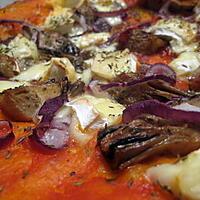 recette Pizza aux artichauts, au brie et au thym