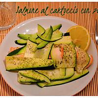 recette Papillotte de saumon avec courgettes