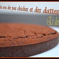 recette ** Etonnant Gâteau/ fondant  au chocolat épicé , aux pois chiches juste sucré avec des dattes....plaisir & nutrition  **