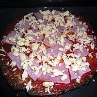 recette Pizza pate chou fleur (idéal diabetique, diététique)