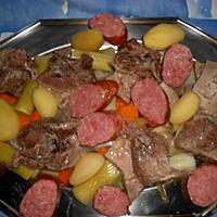 recette Plat de cotes et morteau en pot au feu