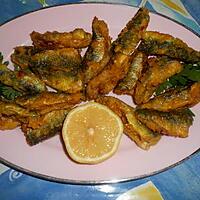 recette Friture de filets de sardines