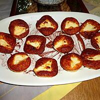 recette MUFFINS A LA VACHE QUI RIT ET LARDONS DE NICOLASE