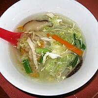 recette Soupe chinoise au poulet