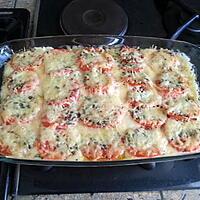 recette Gratin aubergines, tomates, mozzarella