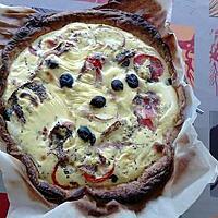 recette tarte thon ricotta et lard fumé