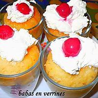 recette baba en verrines