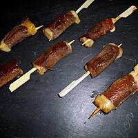 recette Brochettes yakitori au boeuf et au fromage