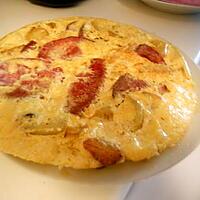 recette Tortilla aux pommes de terre et salami par princesse