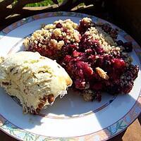 recette Crumble aux fruits rouges