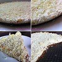 recette CHEESCAKE CHOCOLAT BLANC AMANDES