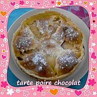 recette tarte poire chocolat