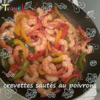 recette crevettes sautées aux poivrons