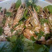 recette GAMBAS  GRILLEES  SALSA  AL  LIMONE  ALLA  TONINO