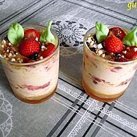 recette verrines aux fraises