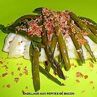 recette CABILLAUD AUX PEPITES DE BACON