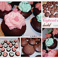 recette Cupcakes chocolat et glaçage vanille