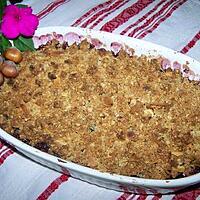 recette Crumble pommes et myrtilles