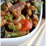 recette ~Macaroni au poulet façon Lo Mein~