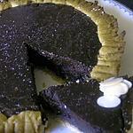 recette Tarte sucrée épicée au chocolat très noir