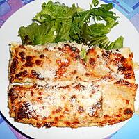 recette CANNELLONI  RICOTTA  BLETTES SAUCE  GORGONZOLA  NOIX