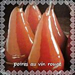 recette poires au vin rouge