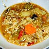 recette Soupe de légumes aux bagos