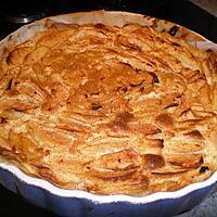 recette TARTE FONDANTE AUX POMMES ET AMANDE