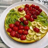recette tarte kiwis/fraises/bananes